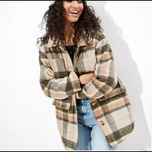 AMERICAN EAGLE SHEARLING JACKET/SHACKET SZ MD